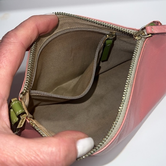 Kate Spade Pink Leather Large Zip Wristlet Clutch Bag - Picture 11 of 11